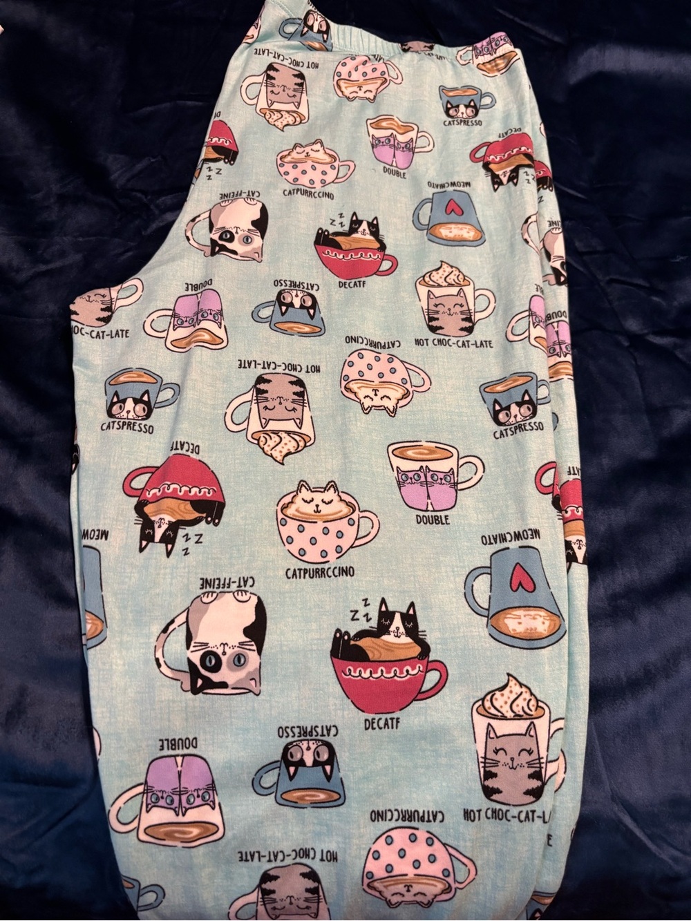 Secret Treasures 3X 22W-24W Cat Coffee Pajama Pants Catpurrccino Lounge Pants